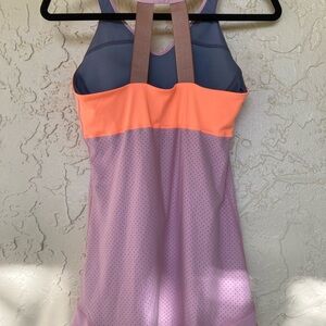 Nike Women's Tank Top - Pink and Orange